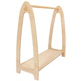 MeowBaby Dječja vješalica za kapute u dekoru bora u prirodnoj boji 60x96 cm Montessori - | shoptok.hr