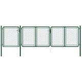  Vrtna vrata Čelik 400x75 cm Zelena | shoptok.hr