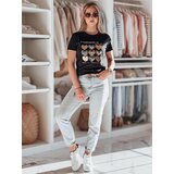 DStreet T-shirt damski w serca LOVETIK czarny | Shoptok.si