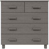  Komoda svjetlosiva 79 x 40 x 80 cm od masivne borovine | Eponuda.com