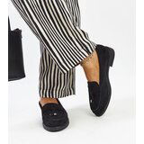 VINCEZA Black Suede Loafers | Shoptok.si