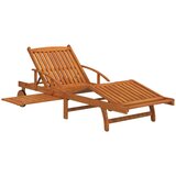  2-dijelni set ležaljki za sunčanje sa stolićem bagremovo drvo | shoptok.hr