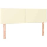  Boxspring - Krevet s oprugama i madracem krem 140x200 cm od umjetne kože - Krema 140 x 200 cm Gladak dizajn | shoptok.hr
