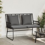 vidaXL Set vrtnih namještaja Crna, Antracit 113 x 69 x 83 cm | shoptok.hr