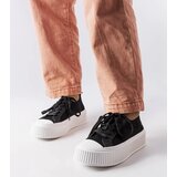 Gemre Black fabric platform sneakers Mallus | shoptok.hr