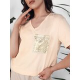 DStreet Women's T-shirt TASTI, peach, | shoptok.hr