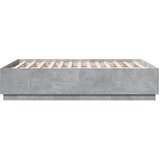  Okvir kreveta boja betona 120x190 cm od konstruiranog drva | shoptok.hr