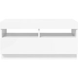 TV ormarić s LED svjetlima visoki sjaj bijeli 80 x 35 x 40 cm | shoptok.hr