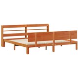  Konstrukcija postelje 2 pcs Voskast rjav Masivno borovo les, (5000121547) | Shoptok.si