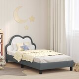  Krevetna konstrukcija s uzglavljem Svijetlo siva 90 x 190 cm PU | shoptok.hr