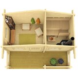 Male kuće Sauna kućica Pihasauna PIHA-TUURI 15 470 × 234 cm – bez završnog krovnog pokrova | shoptok.hr