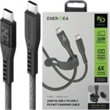Energea FLOW USB-C V USB-C KABEL 1,5M 240W 5A PD FAST CHARGE ČRN, (21980653) | Shoptok.si