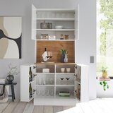 Lesnina XXXL BIFE OMARA bela, barve hrasta | Shoptok.si