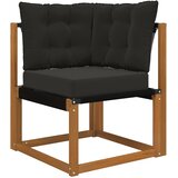  Set vanjskih sofa 6 pcs Prirodna i crna | shoptok.hr
