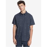 Quiksilver Dark blue men's patterned shirt with short sleeves - Men | shoptok.hr