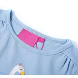  Dječja majica dugih rukava svjetloplava 140 | shoptok.hr