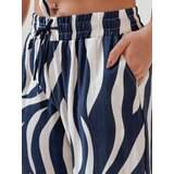 DStreet Spodnie damskie wide leg w paski ZEBRAVIBE granatowo-beżowe | shoptok.hr