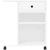  Stalak za pisač s kotačima bijeli 60 x 40 x 68,5 cm | shoptok.hr