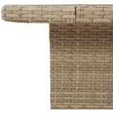  Vrtni stol bež 110 x 110 x 71 cm od poliratana i drva bagrema | shoptok.hr