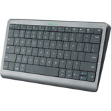 Prestigio Click&amp;Touch, wireless multimedia keyboard for Smart-TV with touchpad embedded into keys, auto-switch between keyboard and touchpad, connect to 5 devices via Bluetooth, USB dongle and Type-C, LED status indicators, built-in battery, space grey color | shoptok.hr