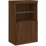 vidaXL Komoda s LED svjetlima boja smeđeg hrasta 181 5x37x100 cm | shoptok.hr