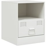 The Living Store Nočna omarica bela 34,5x39x44 cm jeklo - Nočna Omarica, (21495884) | Shoptok.si