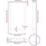 vidaXL Noge kavne mizice antracit 2 kosa 40x(90-91) cm jeklo | Shoptok.si