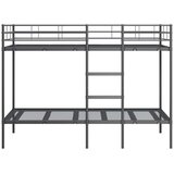 Krevet na kat bez madraca crni 90x190 cm čelik | Eponuda.com