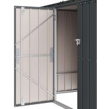  Kutija za spremanje u vrtu Crna 214 x 82 x 132 cm Čelik | shoptok.hr