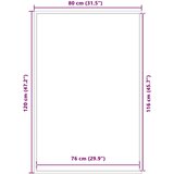 vidaXL Predpražnik rjav 80x120 cm | Shoptok.si