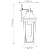  Quoizel QZ-BUCKLEY-S-MBK - Spoljašnje zidno svetlo S BUCKLEY 1xE27/40W/230V IP44 | Eponuda.com