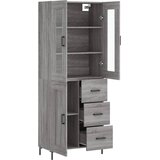  Visoka komoda siva sonome 69,5x34x180 cm od konstruiranog drva | shoptok.hr