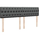 vidaXL Otomanski krevet s madracem i LED tamnosivi 160x200cm tkanine | shoptok.hr
