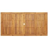  Vrtni set za objed 7 pcs Bež Čvrsto drvo akacije | Eponuda.com