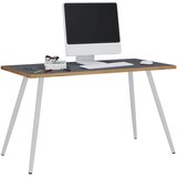 P & B PISALNA MIZA kovina, leseni material antracit, medeni hrast | Shoptok.si