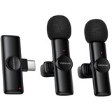Bežični mikrofon Type C Borofone Winner Lavalier crni - 2 komada | shoptok.hr
