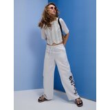 Sinsay Loose fit wide leg hlače s mješavinom viskoze i lana | shoptok.hr