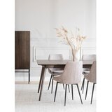 Rowico Temno rjava raztegljiva jedilna miza v hrastovem dekorju 90x190 cm Yumi – | Shoptok.si
