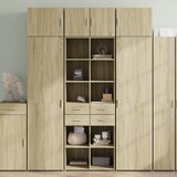  Visoka komoda boja hrasta 70x42,5x185 cm od konstruiranog drva | shoptok.hr
