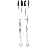 Taboom Tweezers with Pearls Silver Cene