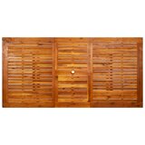 vidaXL Vrtna jedilna miza (150-200)x100x75 cm trden akacijev les | Shoptok.si