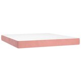  Box spring s madracem LED ružičasti 180x200cm baršunasti | shoptok.hr