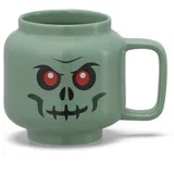 Zelena keramična otroška skodelica za latte 255 ml Skeleton –