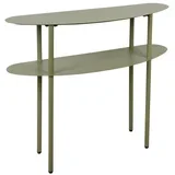 Zeleni metalni pomoćni stol 28x90 cm Riqueza –