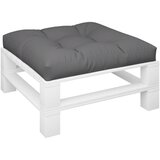  Jastuk za palete antracit 80 x 80 x 12 cm od tkanine | shoptok.hr