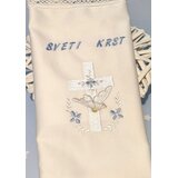  KRSTNI KOMPLET prtiček, sveča s križcem in golobčkom BELO MODRO KRSKMPL 16 Slike