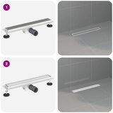  Odvod za tuš s Dječjim pokrivačem Srebrno 60 cm | shoptok.hr