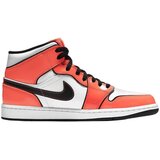 Nike Visoke superge Baskets Air Jordan 1 Mid Turf Orange cuir blanc Oranžna Cene