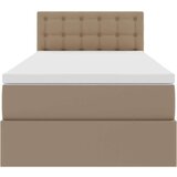  Postelja s shranjevanjem Kapučino 90 x 190 cm Umjetno usnje, (5000100257) | Shoptok.si