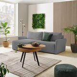 MID.YOU KOTNA SEDEŽNA GARNITURA, rebrasti žamet svetlo siva | Shoptok.si